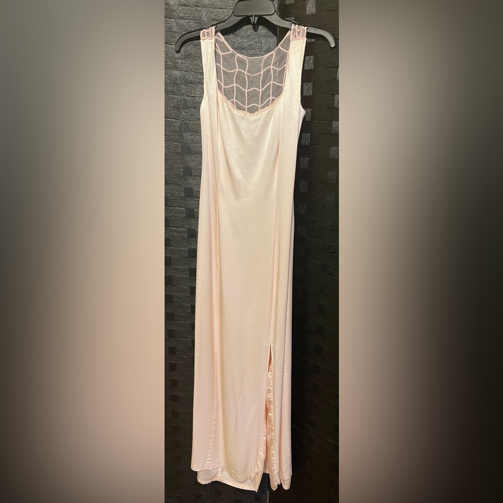 Vintage Night Moves Mermaid Fairy Maxi Prom Sequin Sparkles pink Y2K Dress VTG